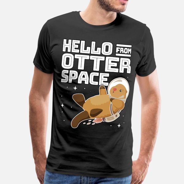 

otter space astronaut funny otter pun gag gift t shirt men crazy tee shirt o-neck natural crazy new style spring standard shirt