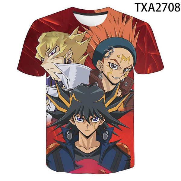 

new game yu gi oh boy girl 3d print shirts funny comics funny men clothing