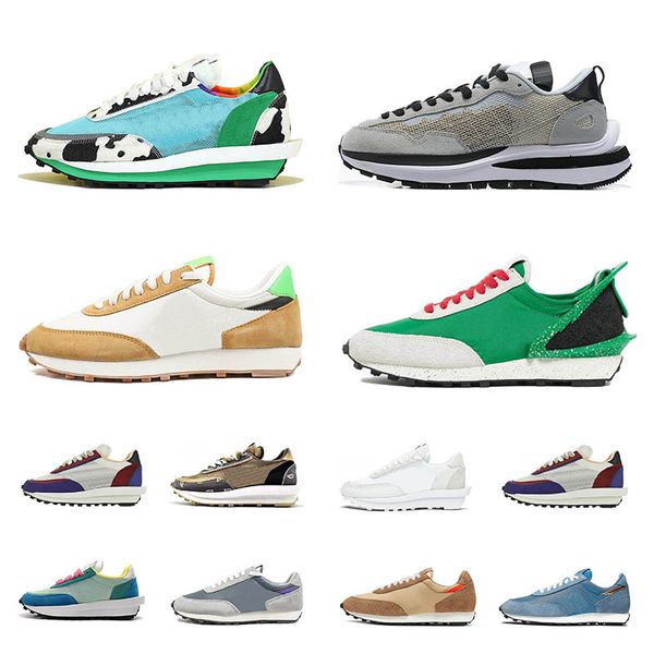 

ld waffle ldv men women running shoes blue jay bright citron hyper grape lucky green red metallic gold metallic silver oragne sports sneaker