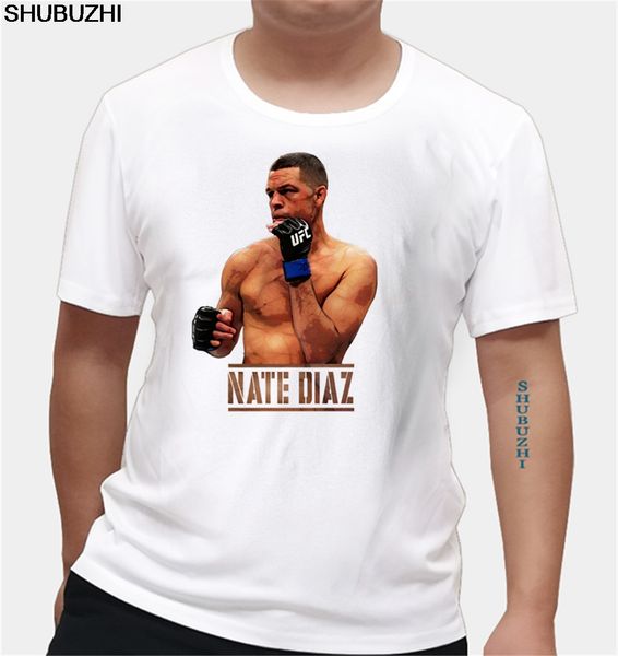 

2016 new arrival nate diaz printed summer short sleeve t-shirt o-neck cotton fashion casual tees t-shirt euro size