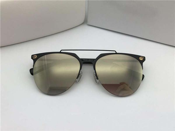 

matte black mens pilot sunglasses 2181 goggles glasses gafas de sol de women party sunglasses uv400 eyewear with box, White;black