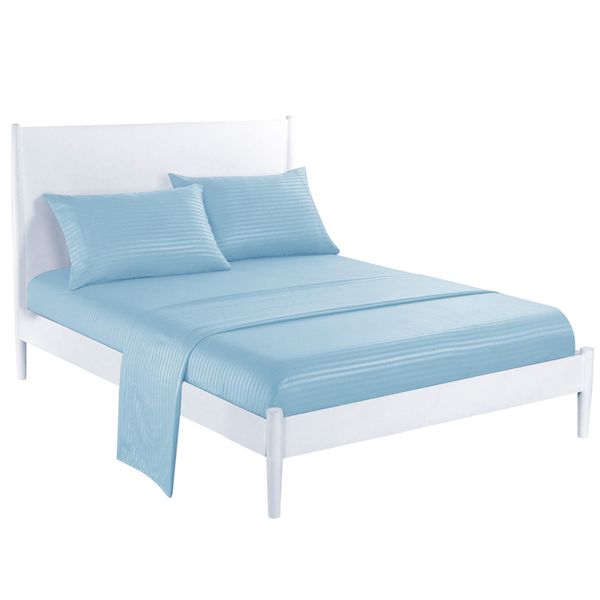 

bedding sets 3/4pcs bedsheet simple style solid color mattress cover set king  twin size flat sheet fitted pillowcase