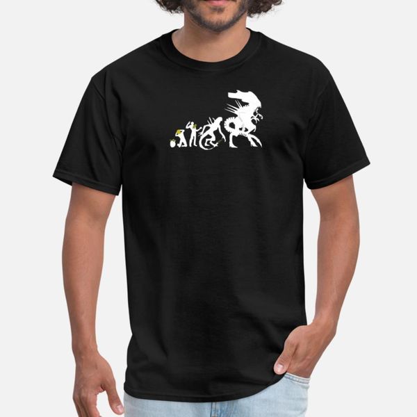 

alien evolution mens funny t shirt men personalized short sleeve plus size 3xl outfit fit breathable summer style normal shirt