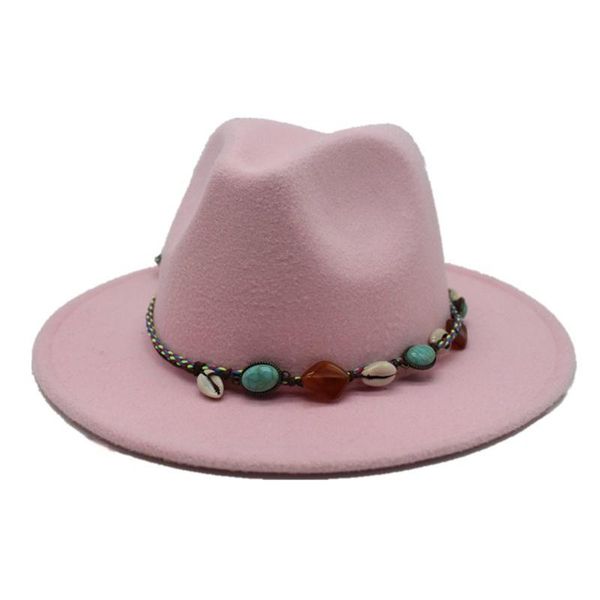 

wide brim hats men women fashion retro fedora hat party for elegant lady jazz gentleman size 56-58cm, Blue;gray