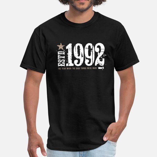 

estd 1992 t shirt men printed cotton s-xxxl clothing fit fashion spring autumn standard shirt