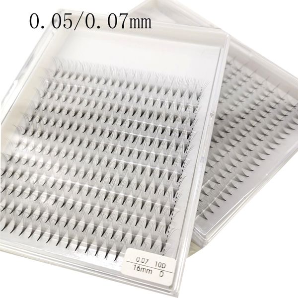 

new 10d russian volume eyelashes extension intermediate stem pre made fans c d curl mink lash eyelash individual extensions