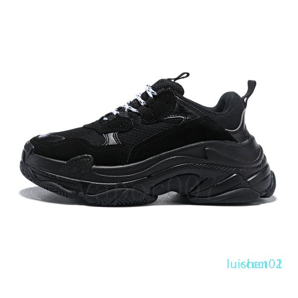 

triple s old dad shoes tripler sneakers green clear sole chaussures retro scarpe women zapatos men hommes hombre zapatillas black ct1