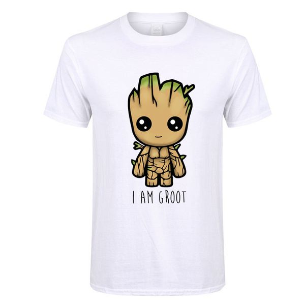 

2020 new i am groot t shirt men harajuku tees camisetas hombre casual fashion tshirt boy girl hip hop streetwear t-shirt
