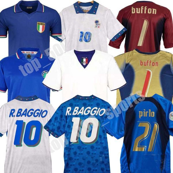 

world cup retro italy jerseys 1990 2000 home football soccer 1994 jersey maldini baggio donadoni schillaci totti del piero 2006 pirlo inzagh, Black;yellow