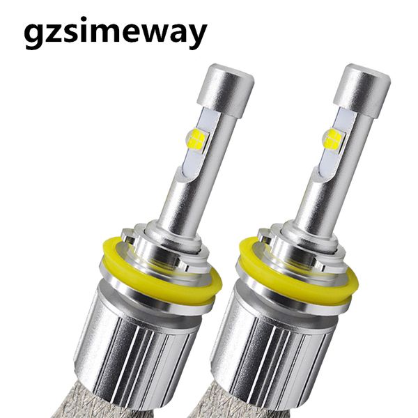 

gzsimeway 2pcs h7 led h1 h4 9005 3 car light 12v 24v h3 h9 h11 881 h27 9012 9006 bulbs 104w 12000lm auto fog lamp 4300k 6000k