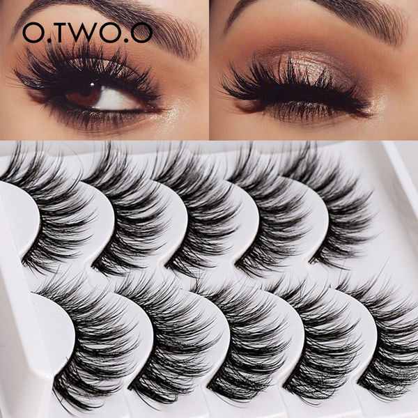 

o.two.o 5 pairs 3d mink lashes false eyelashes makeup tools natural long thick volume eyelashes beauty fluffy