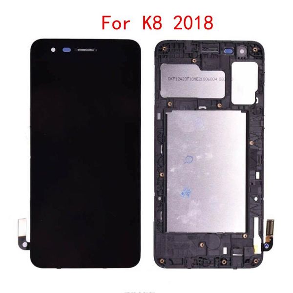 

cgjxs10pcs lcd for lg aristo 2 k8 2018 x210ma lcd display touch screen digitizer full assembly sp200 mx210 lcd with frame