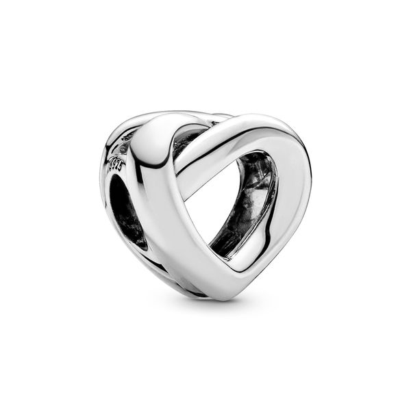 

authentic ale 925 sterling silver knotted heart charm new fashion designer polished love charms beadsfor diy jewelry making pandora bracelet, Black