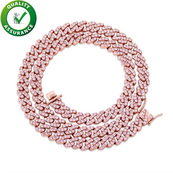 

Luxury Designer Jewelry Women Necklace Diamond Tennis Chain Hip Hop Iced Out Rapper Chains Bling Cuban Link Gold Silver Charms Accessories