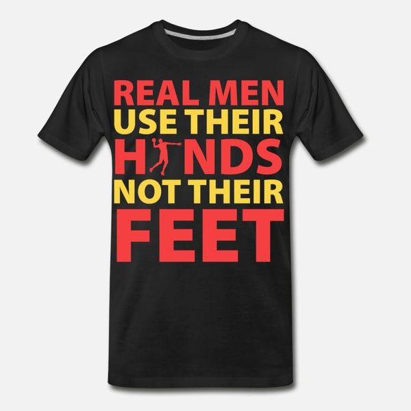 

real men handball t shirt men printing cotton euro size s-3xl vintage famous new style summer pattern shirt