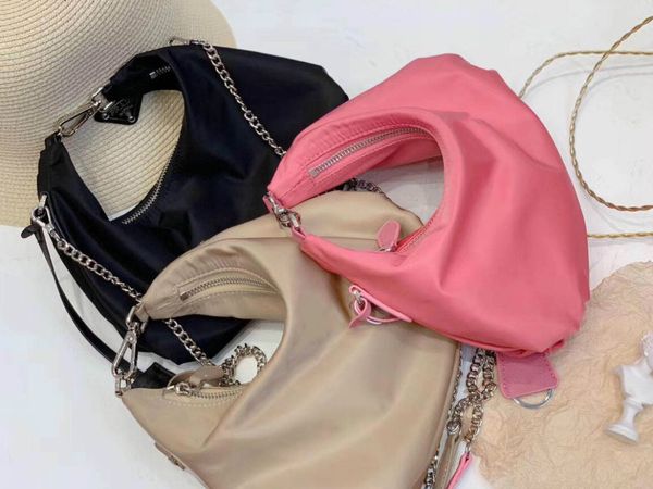 

2020 women nylon handbags fashion new style shoulder bags chain crossbody letter totes with box