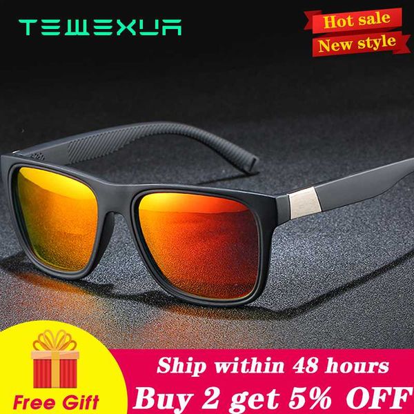 

tewexua brand classic retro men's women polarized square sunglasses anti-uv driving driver black goggles glasses uv400, White;black