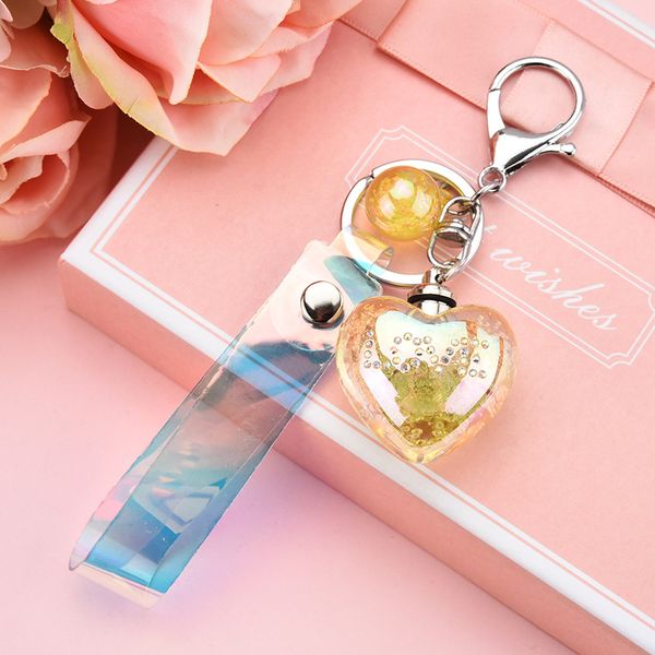 

брелок автомобиль светящейся фантазии блеск quicksand звезда брелок для женщин сумка подвеска автомобилей key pendant 2020 новой, Silver