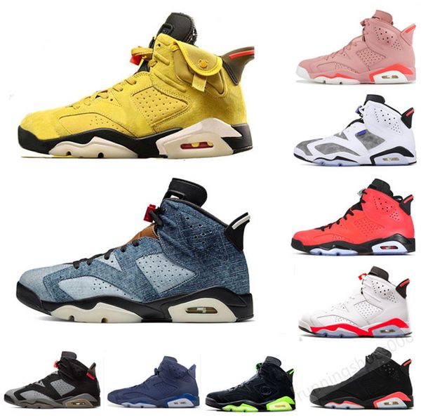 

6 men basketball shoes black cat hare carmine pantone golden harvest slam dunk green suede gatorade oreo 6s male sports sneakers 36-47, White;red