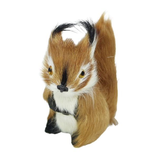 

furry decoration home ornament children small cute garden artificial squirrel