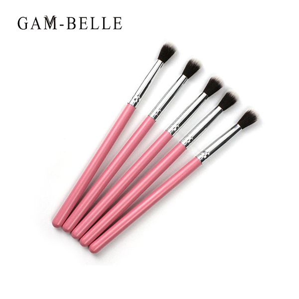 

makeup brushes gam-belle 30pcs eye brush pink wood handle shadow hightlighter nose cosmetic tools