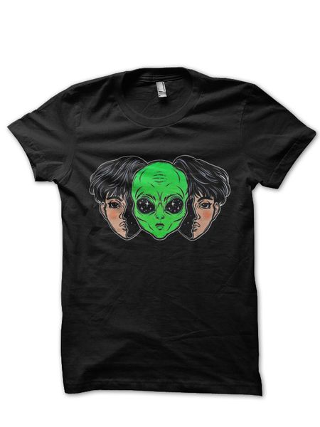 

alien black t shirt