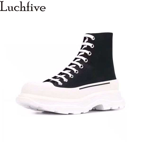 

high upper casual sneakers shoes for woman black pink blue thick bottom lace up flat leisure shoes 2020 spring autumn new mujer