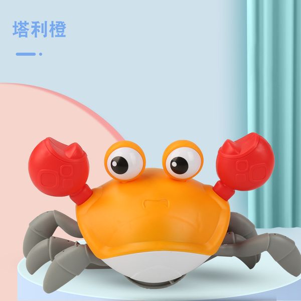 

kid toy crab with multicolor box package sell baby happy bathing water and land cute pet toy
