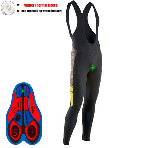

2020 northwave winter thermal fleece go pro team cycling 3 colors bib pants bicycle shorts mtb road bike ciclismo 9d gel pad, Black;blue
