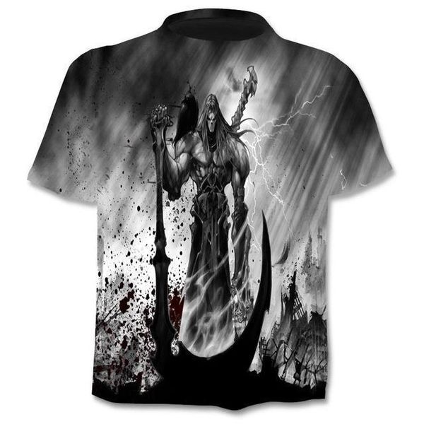 

skull skeleton t -shirt gun gothic punk vintage rock 3d t -shirt anime male styles dropshippi 3d print shirts humor aesthetic men clothing