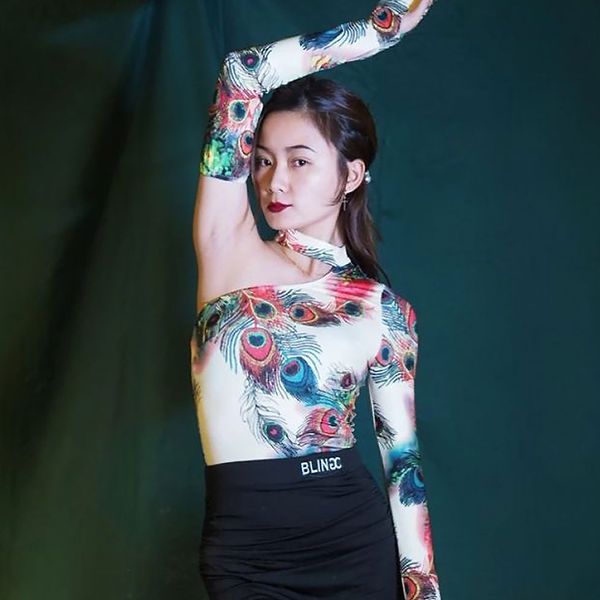 

2020 latina dance for women latin ballroom dance clothes salsa dancewear female flamenco shirt designer l1321, Black;red