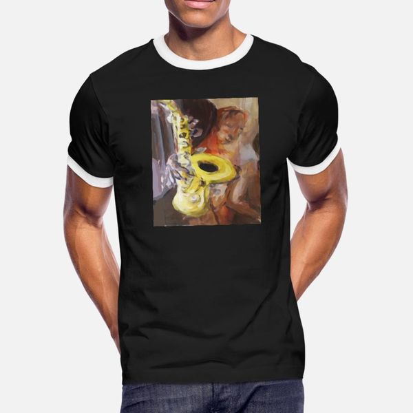 

sax t shirt men designer cotton o-neck clothes anti-wrinkle building summer normal shirt