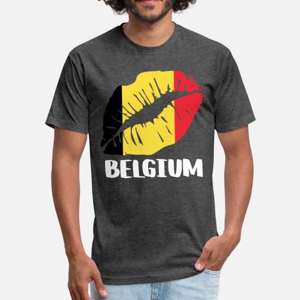 

bel belgium kiss lips t shirt men customize tee shirt plus size 3xl standard crazy comfortable summer standard shirt