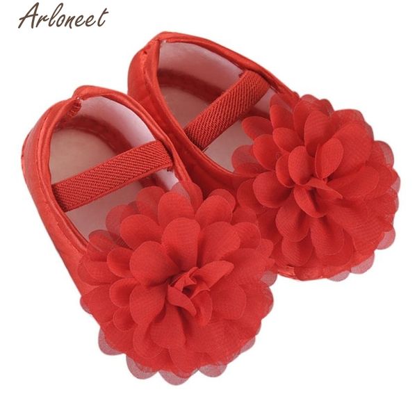 

3 colors fashion first walkers baby shoes chiffon flower elastic solid newborn walking drop shipped st20