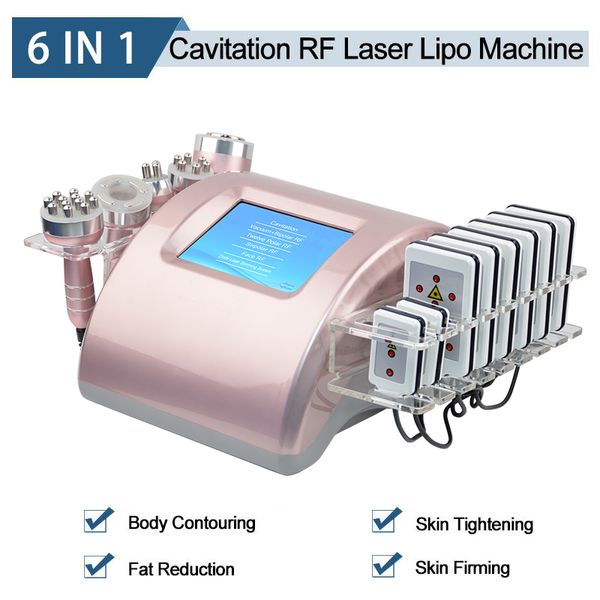 Nuova macchina per bruciare i grassi ad ultrasuoni apparecchiatura per cavitazione rf macchina portatile dimagrante laser lipo Approvata CE