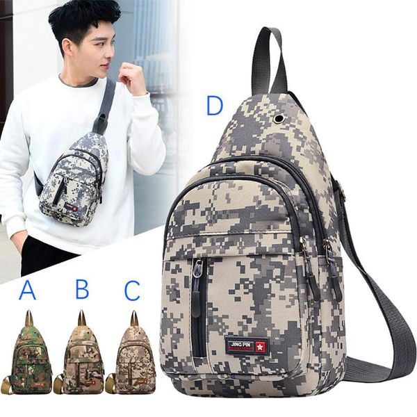 

men's autumn and winter oxford cloth camouflage chest bag outdoor sports and leisure multi-function diagonal package