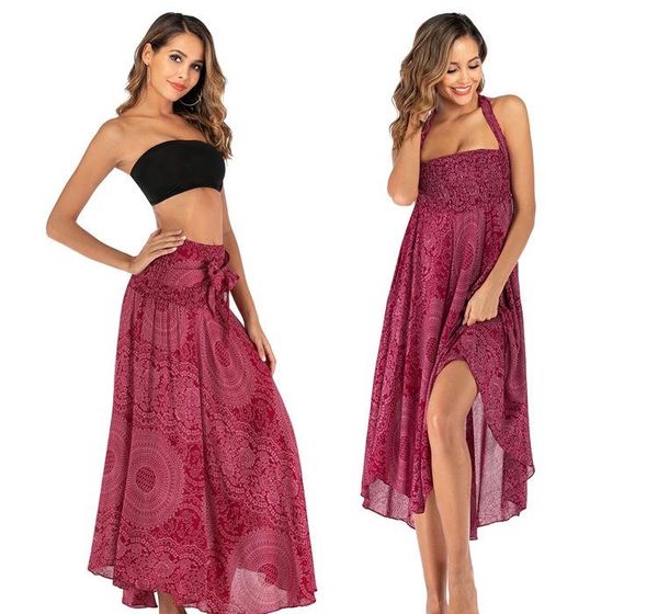 

women loose yoga trousers baggy boho aladdin jumpsuit pants femme girls workout pants push up elastic slim workout, White;red