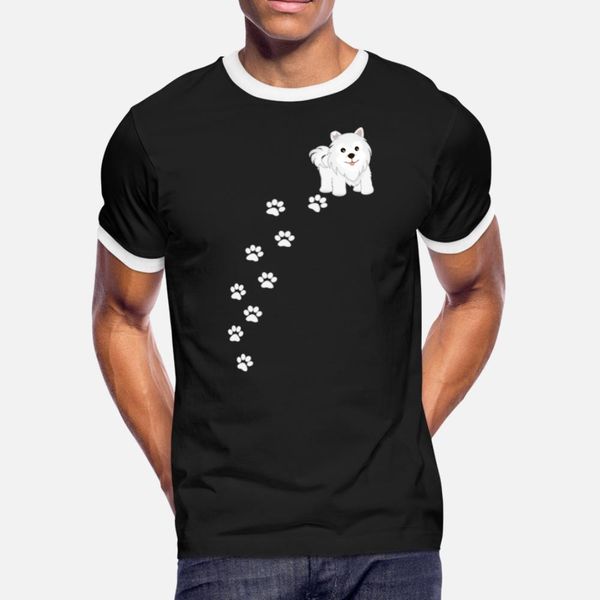 

samoyed puppy dog t shirt men character 100% cotton euro size s-3xl solid color gift casual spring pattern shirt