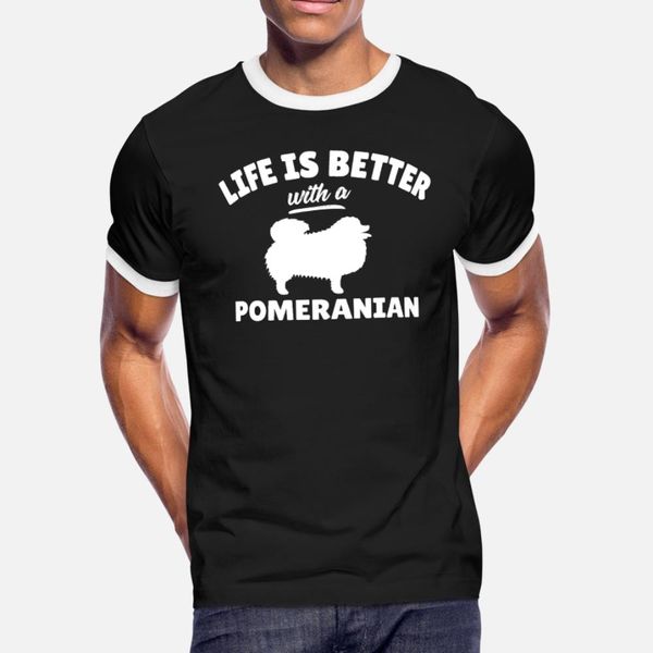 

witty pomeranian cool dog owner gift t shirt men character tee shirt o neck cool crazy fashion summer style formal shirt
