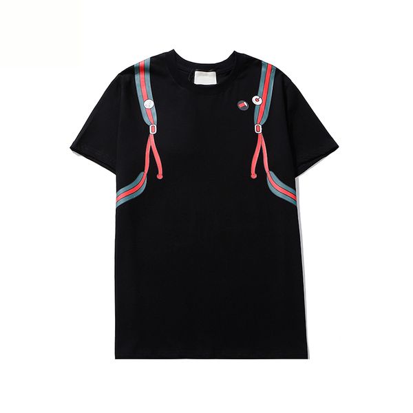 

20FW Mens Women T-Shirts Fashion Men T-shirt with Fashion Backpack Print Short Sleeve Basic Top Streetwear Fashion Tees S-2XL