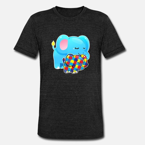 

elephant autism awareness t shirt men print tee shirt euro size s-3xl solid color sunlight humor summer natural shirt