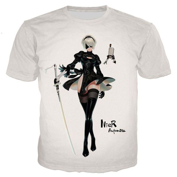 

new cool anime nier automata 3d print shirts hentai hentai hippie men clothing