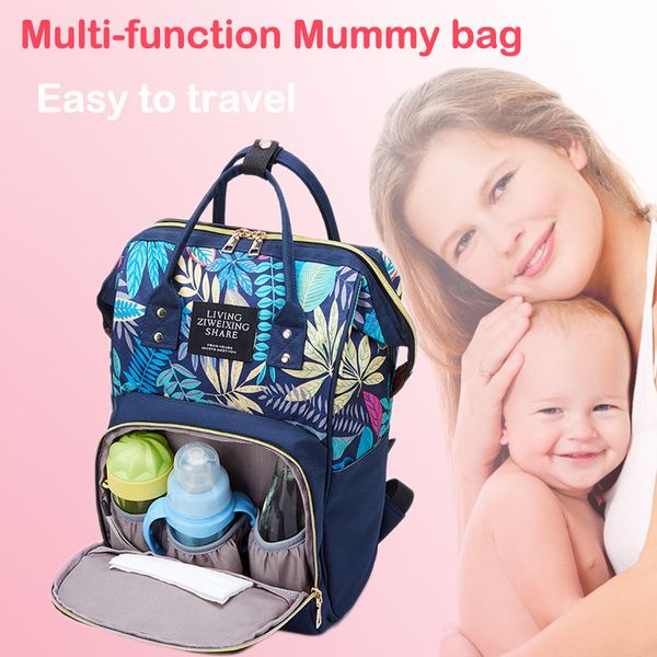 

mummy maternity baby diaper bags backpack waterproof changing nappy bag for mother mom baby printed