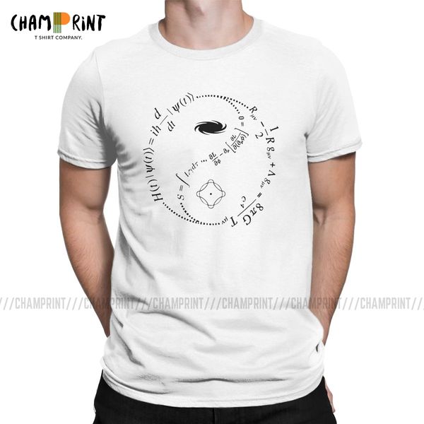 

yin yang of physics t shirts men's pure cotton hipster t-shirt round neck math science tee shirt short sleeve printed