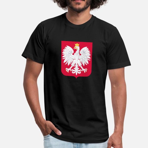 

polska herb red white t shirt men personalized tee shirt s-xxxl male famous new style summer style original shirt