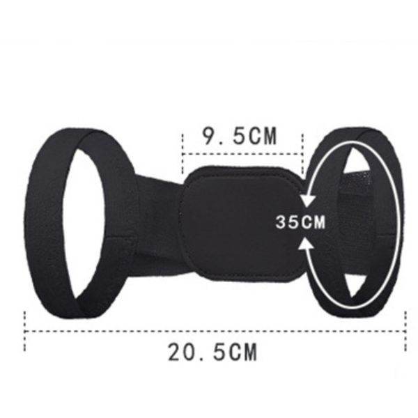 

adjustable back posture corrector belt clavicle support correction straight shoulders brace strap lumbar soreness relieve tool, Black;blue