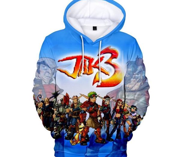 

jak 3 hoodies sweatshirt hip hop 3d kpop hoodie men women jak & daxter anime comfortable 3d hoodies boys girls, Black