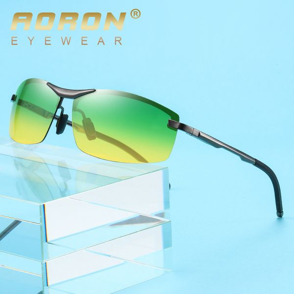 

aoron intelligent pchromic sunglasses men polarized chameleon glasses women goggles driving sun glasses zonnebril heren, White;black