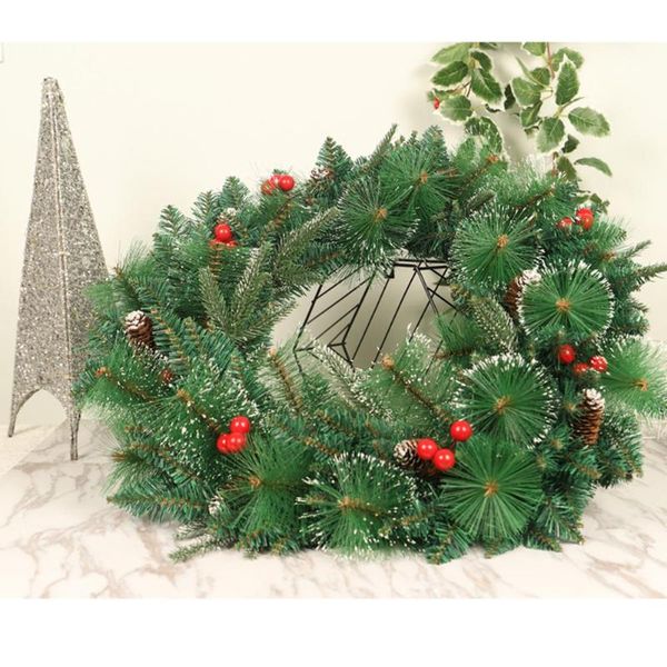 

2020 christmas eve decoration bar ribbon garland christmas door kitchen ornaments wedding party home decoration wreath