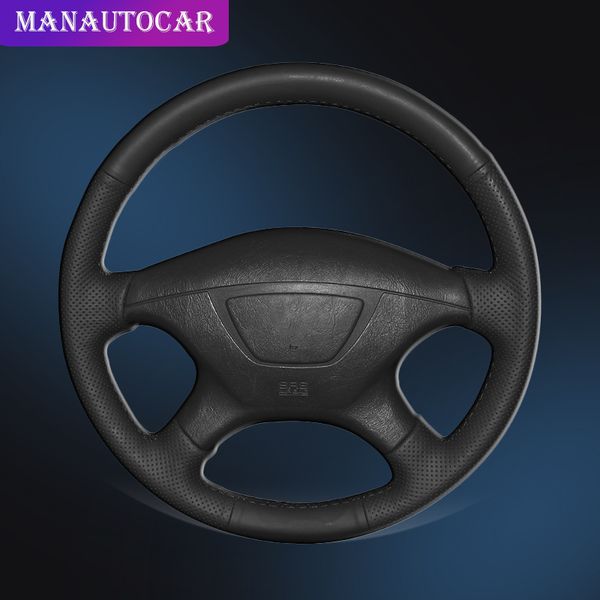 

car braid on the steering wheel cover for mitsubishi pajero sport 2004 montero sport 2004 auto wheel covers interior car-styling